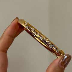 Polished Zircon Eco Copper Bangle