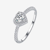 Lumière Heart S925 Sterling Silver Ring