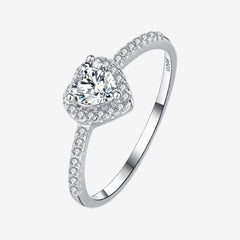 Lumière Heart S925 Sterling Silver Ring