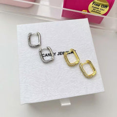 Celestia Luna Pavé Huggie Earrings