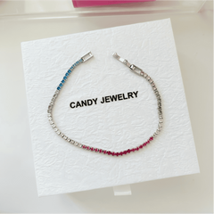Aurora Rainbow Crystal Tennis Bracelet