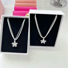 Lumière Bloom Layered Flower Necklace