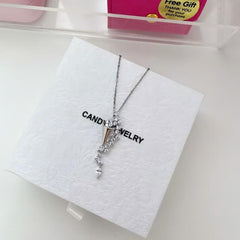 S925 Crystal Bouquet Necklace