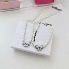 Aurora Pearl™ Pearl Bow Jewelry Set – Necklace & Bracelet