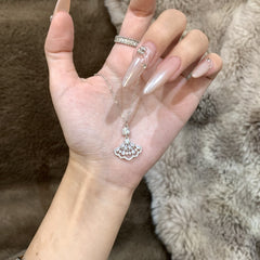 Celestia Fan Sterling Silver Necklace