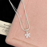 Lumière Bloom Layered Flower Necklace