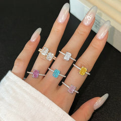 S925 Sterling Silver Radiant Bloom Ring