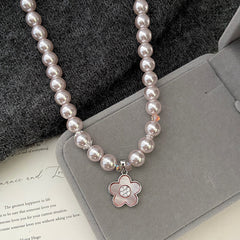 Pearl Blossom Charm Necklace