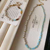Coastal Pearl Beaded Jewelry Set
