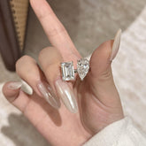 Twin Radiance S925 Sterling Silver Ring