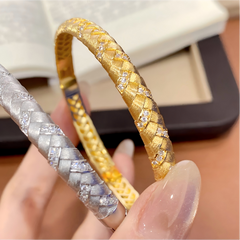 Braided Gold & Silver Jewelry Set