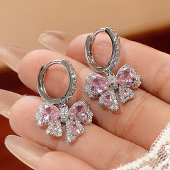 Aurora Blush™ Copper Pink Bow Jewelry Set