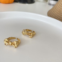 Copper Elegant Bow Open Ring