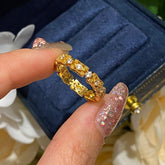 S925 Sterling Silver Celestial Spark Eternity Ring