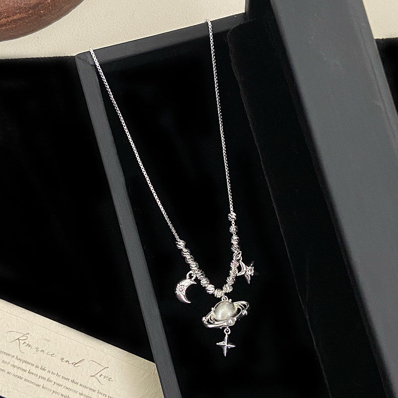 Celestial Planet Copper Alloy Necklace