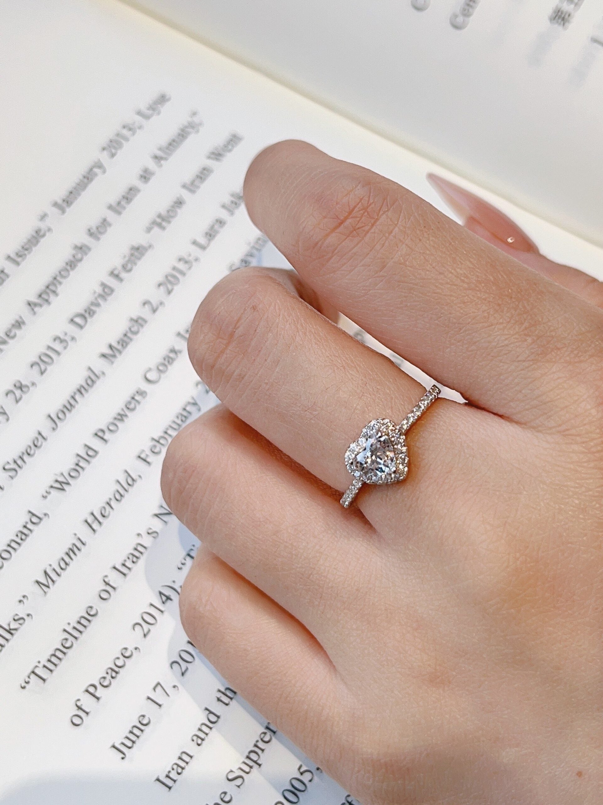 Lumière Heart S925 Sterling Silver Ring