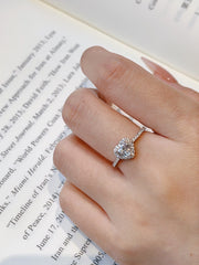 Lumière Heart S925 Sterling Silver Ring