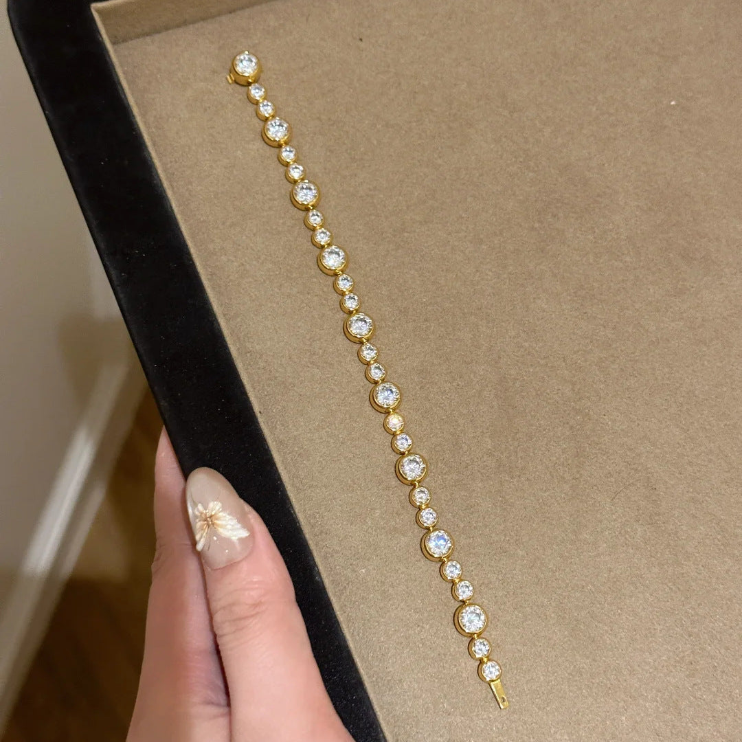 Vintage Bubble Crystal Tennis Bracelet
