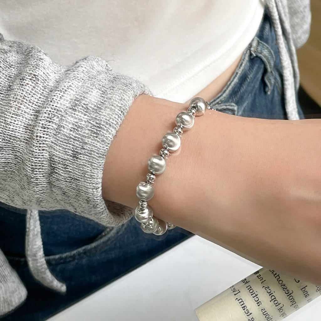 S999 Sterling Silver Luna Cat Eye Bracelet