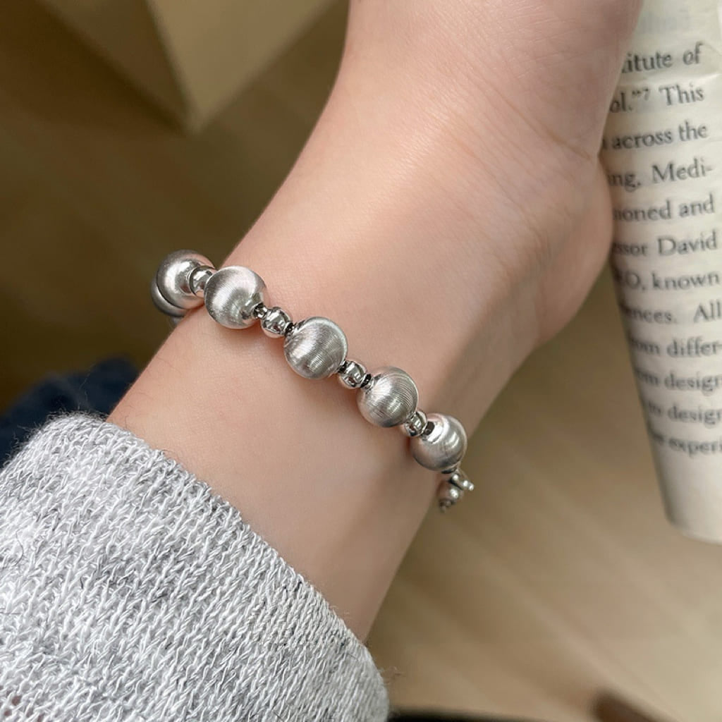 S999 Sterling Silver Luna Cat Eye Bracelet