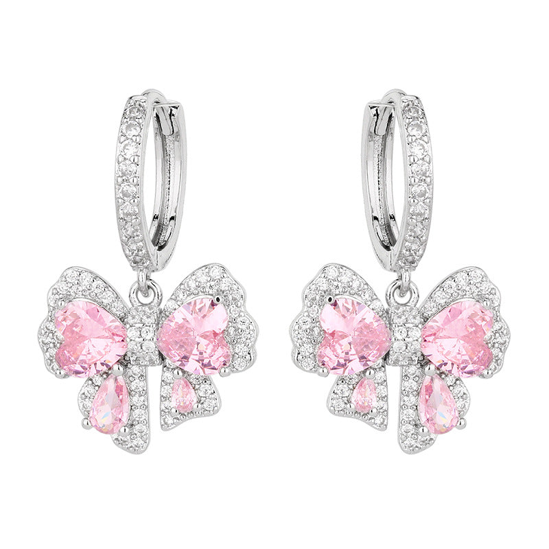 Aurora Blush™ Copper Pink Bow Jewelry Set