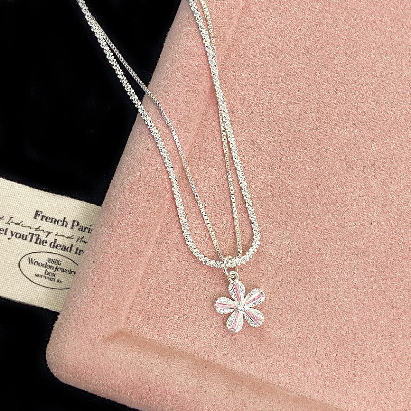 Lumière Bloom Layered Flower Necklace