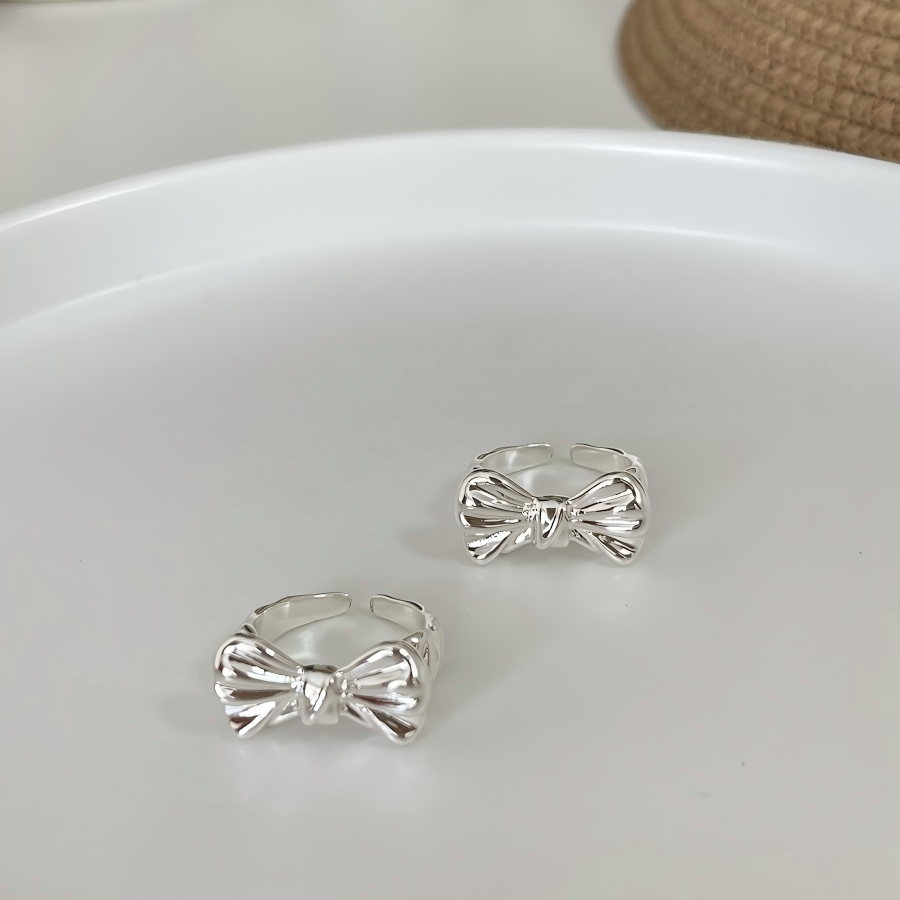 Copper Elegant Bow Open Ring