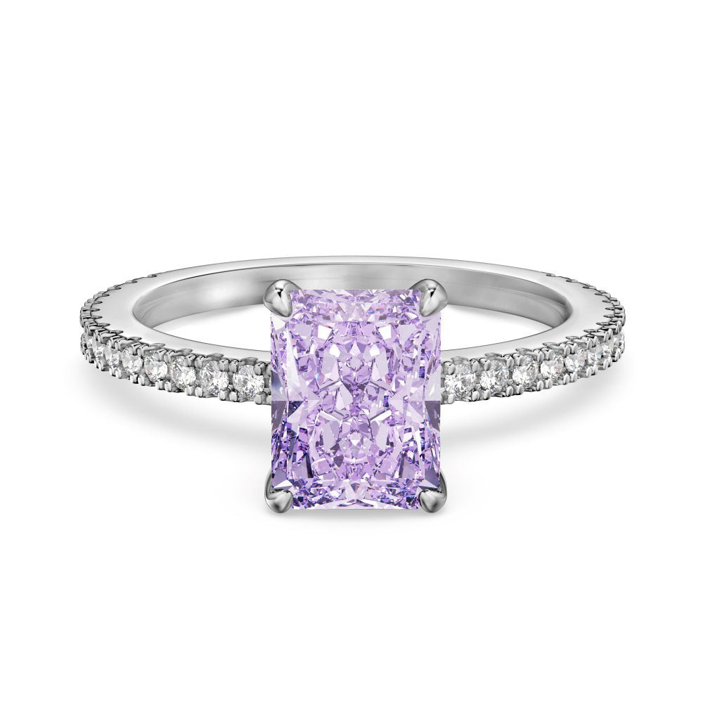 S925 Sterling Silver Radiant Bloom Ring