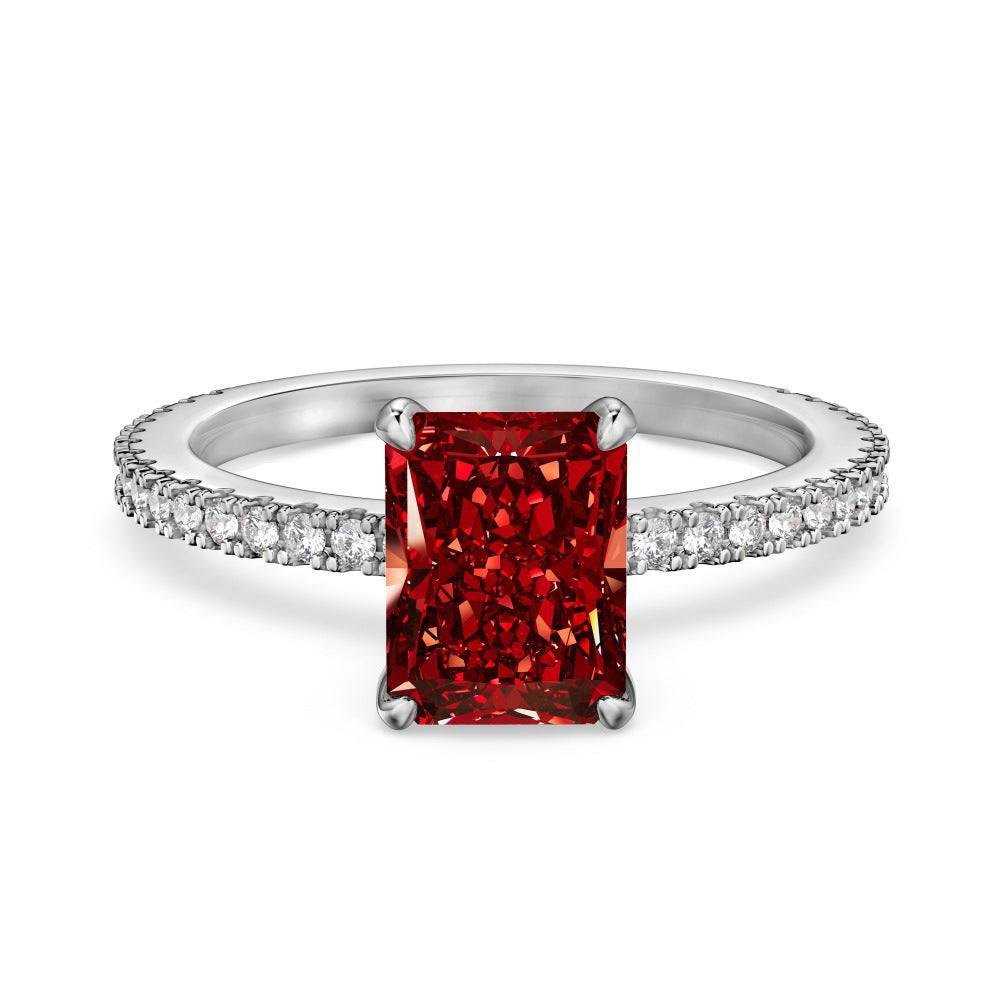S925 Sterling Silver Radiant Bloom Ring