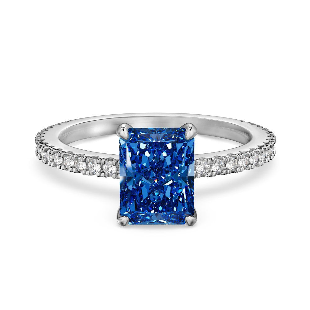 S925 Sterling Silver Radiant Bloom Ring