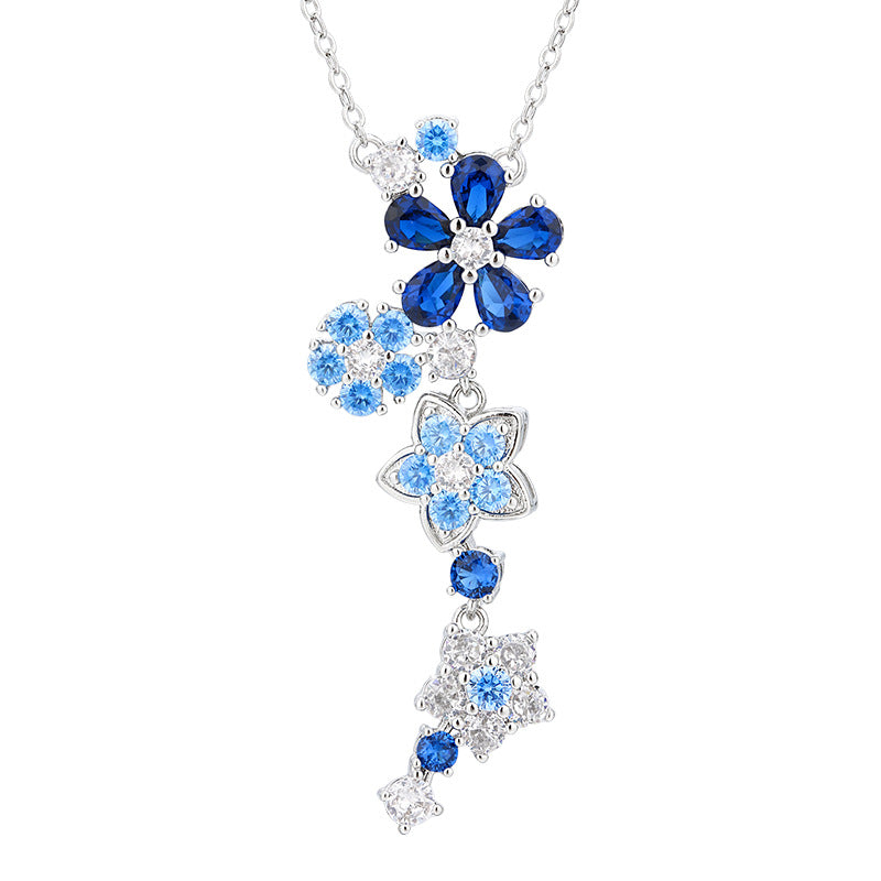 Azure Blossom Jewelry Set