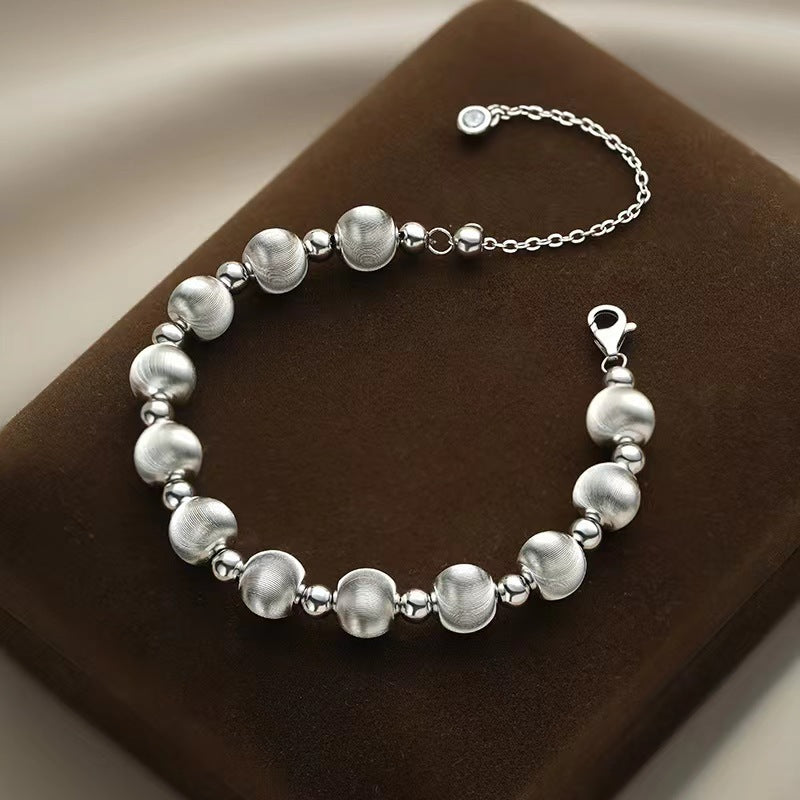 S999 Sterling Silver Luna Cat Eye Bracelet