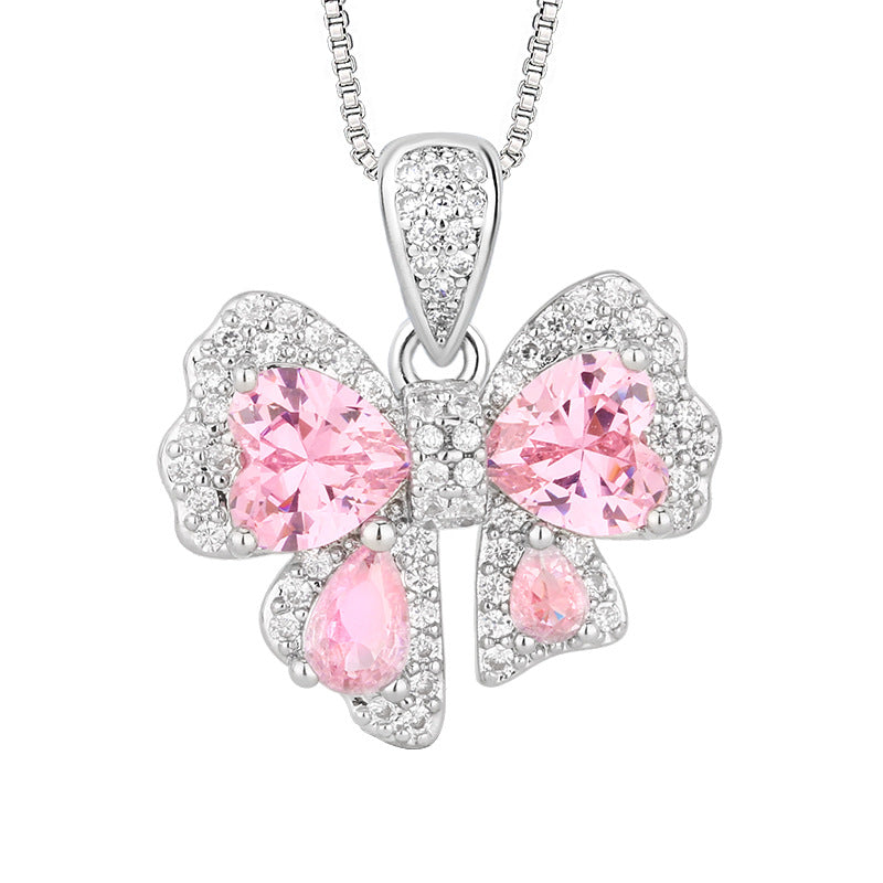 Aurora Blush™ Copper Pink Bow Jewelry Set