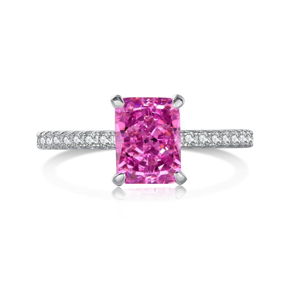 S925 Sterling Silver Radiant Bloom Ring