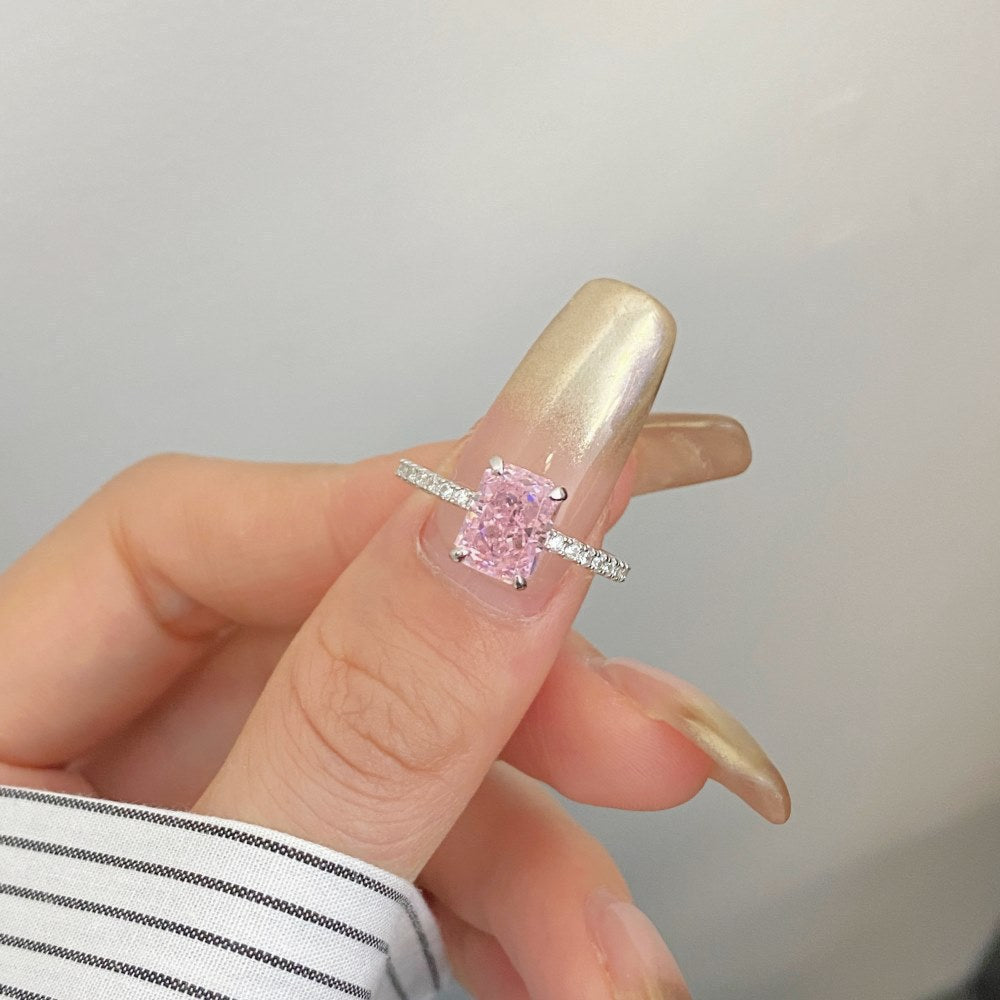 S925 Sterling Silver Radiant Bloom Ring