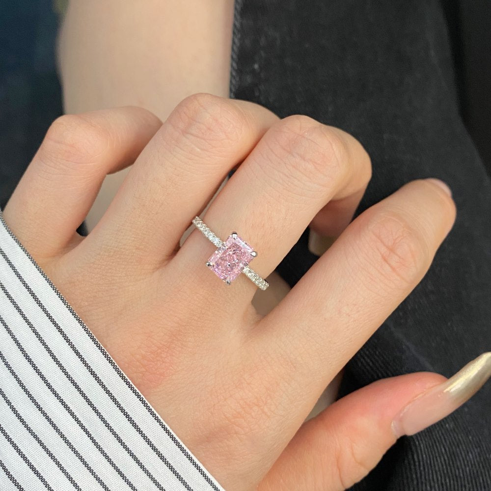 S925 Sterling Silver Radiant Bloom Ring