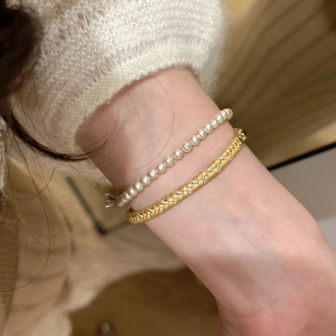 Braided Gold & Silver Jewelry Set