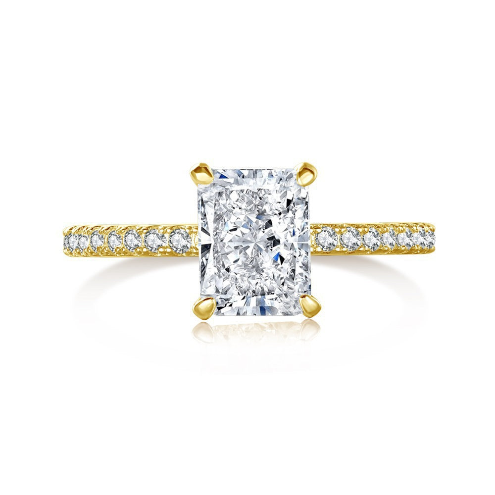 S925 Sterling Silver Radiant Bloom Ring