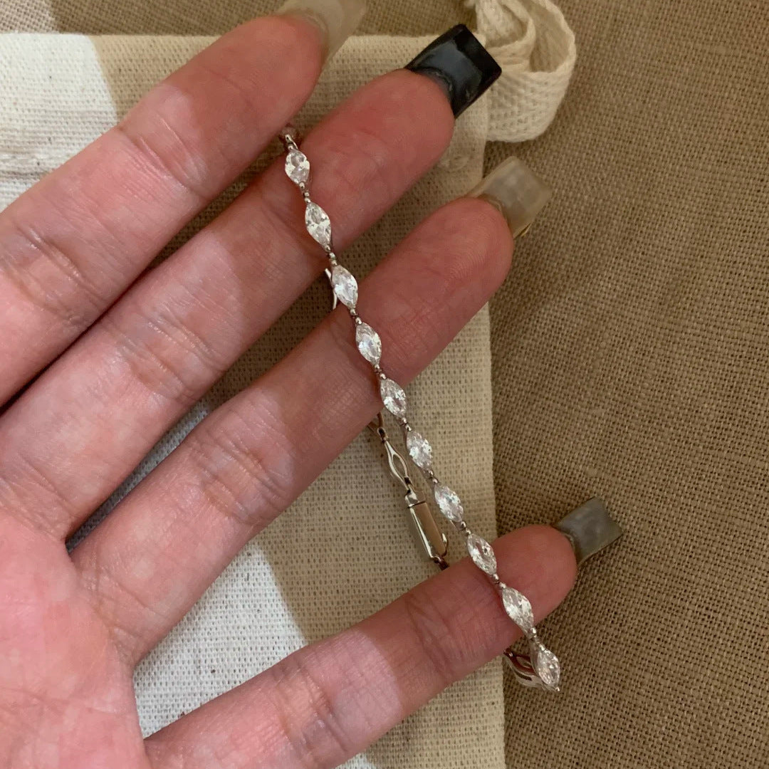 Marquise Crystal Tennis Bracelet