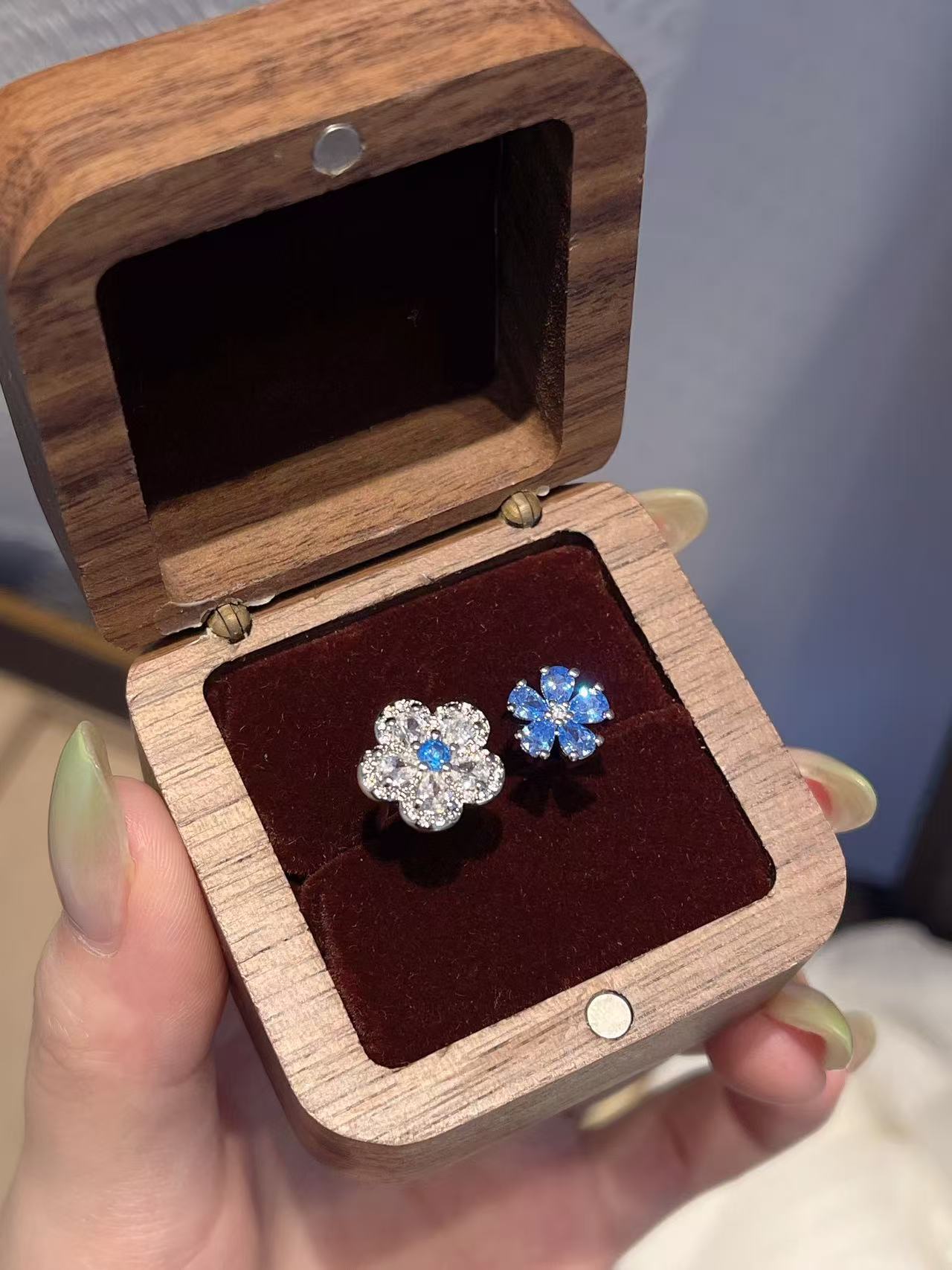 Blossom Duo Floral Open Ring