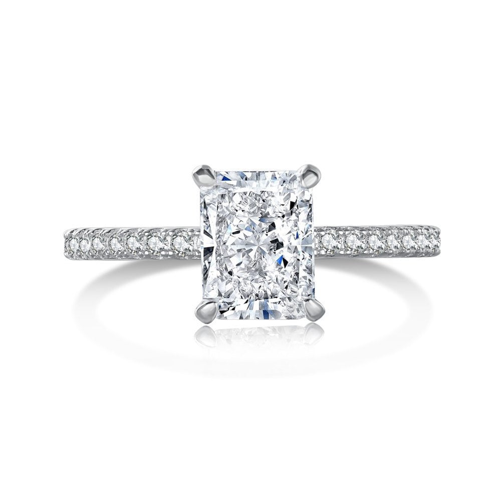 S925 Sterling Silver Radiant Bloom Ring