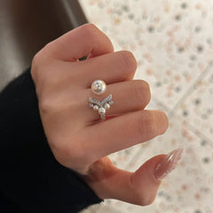 Celeste Pearl V Ring