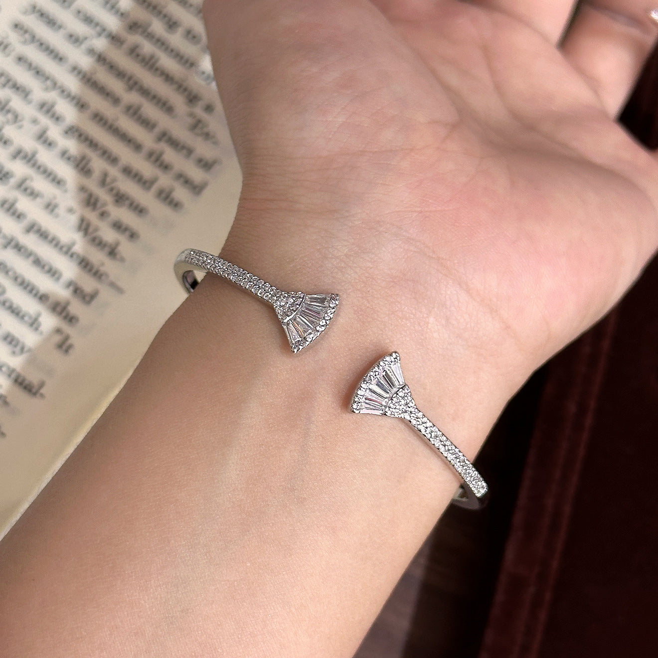 Aurora Fan Open Cuff Bracelet