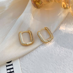 Celestia Luna Pavé Huggie Earrings
