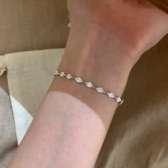 Marquise Crystal Tennis Bracelet