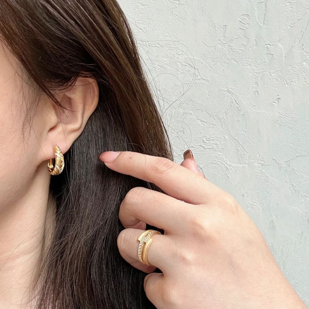 Braided Gold & Silver Jewelry Set