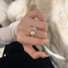 Celeste Pearl V Ring