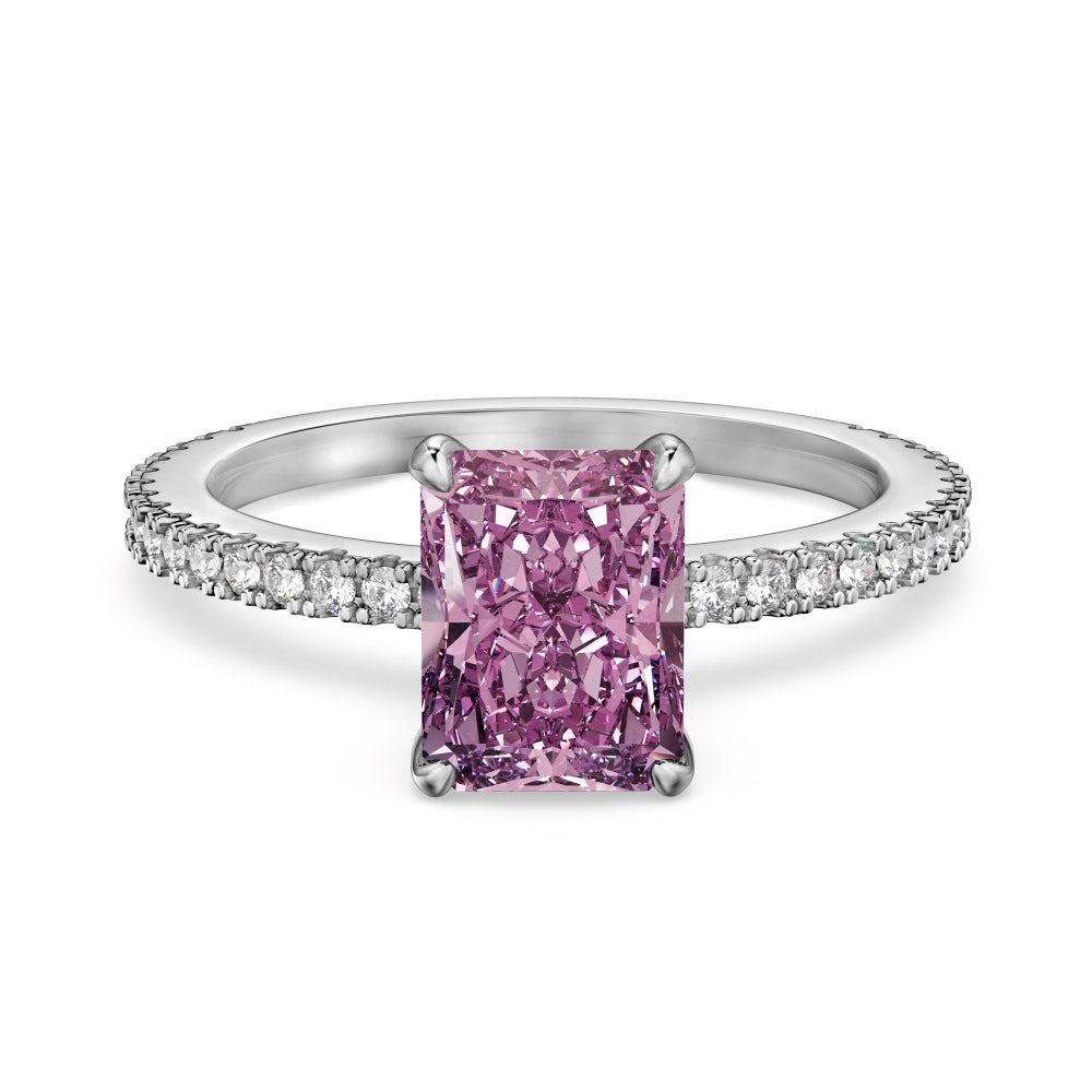 S925 Sterling Silver Radiant Bloom Ring