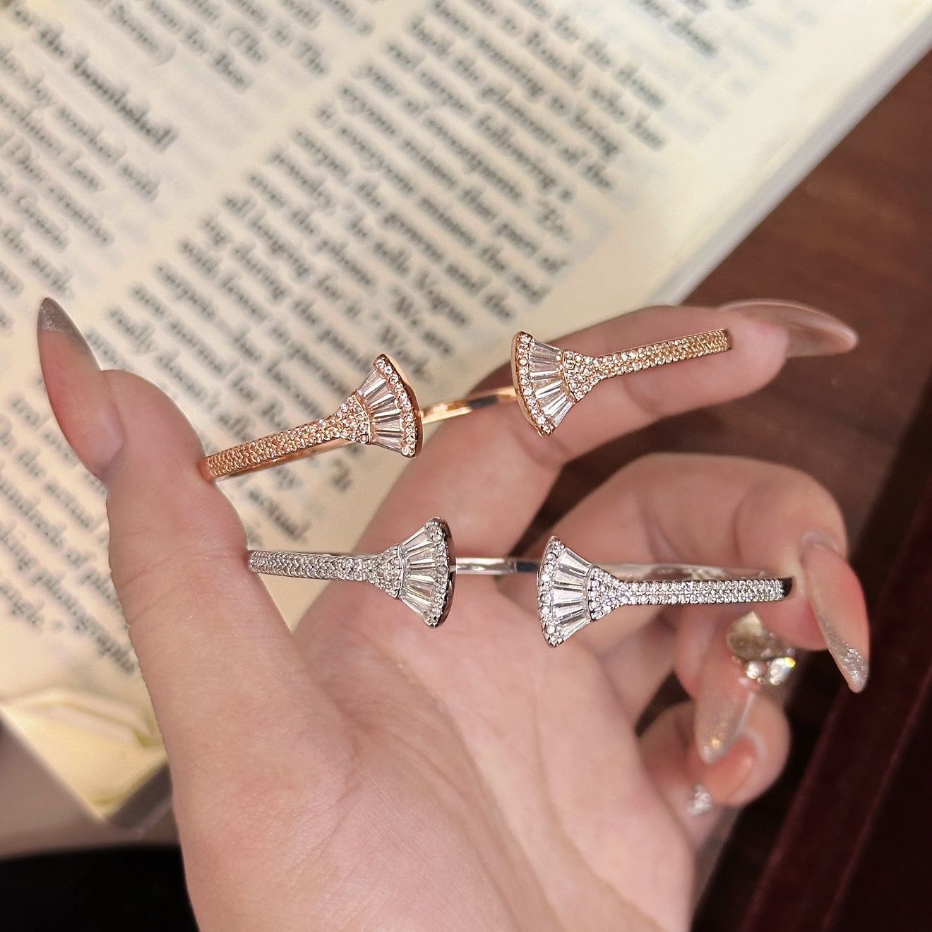Aurora Fan Open Cuff Bracelet