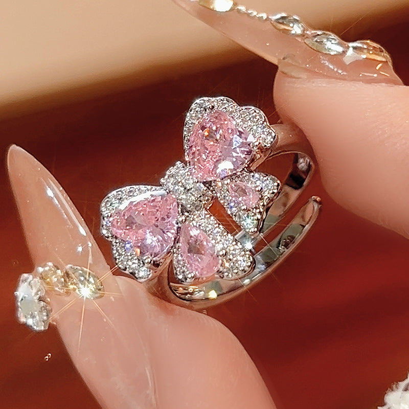 Aurora Blush™ Copper Pink Bow Jewelry Set